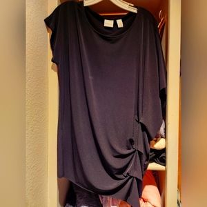 Short sleeve rouched top